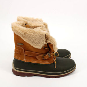 KHOMBU Brooke Mid Calf Winter Boots Women’s Size 10 in Brown/Coffee